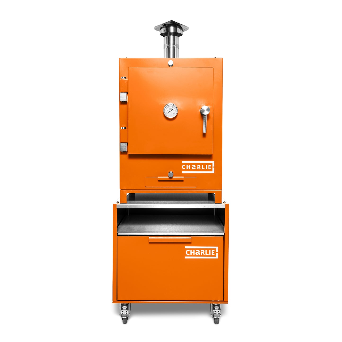 Cheeky Charlie Tabletop Oven in Saffron, with base unit