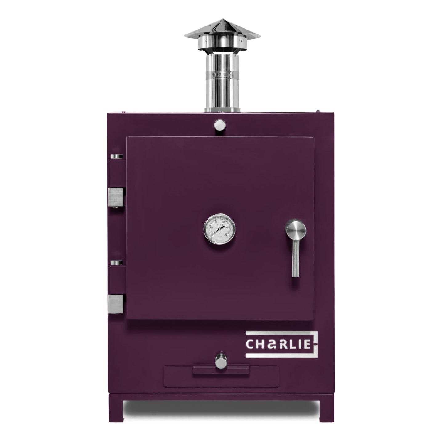 Cheeky Charlie Tabletop Oven in Beetroot, front view