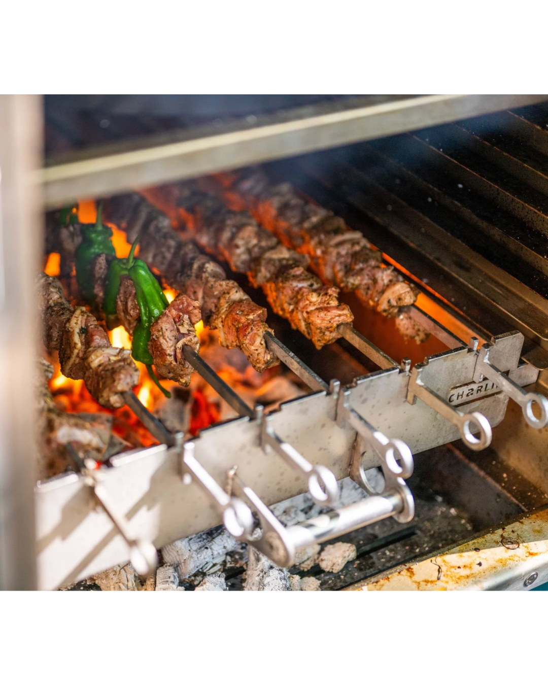 Turkish-Style Kebab Rack with Two Skewer Sets