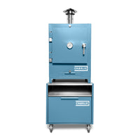 Cheeky Charlie Tabletop Oven in Blue Marlin, with base unit
