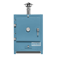 Cheeky Charlie Tabletop Oven in Blue Marlin, front view