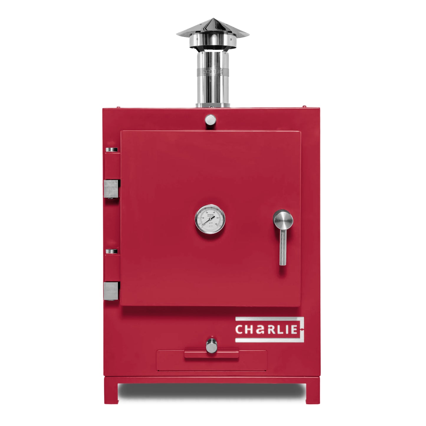 Cheeky Charlie Tabletop Oven in Rhubarb, front view