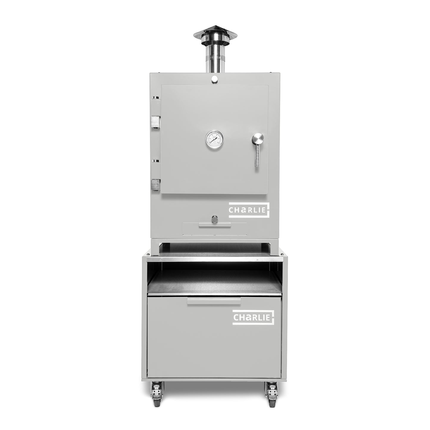 Cheeky Charlie Tabletop Oven in Truffle, with base unit