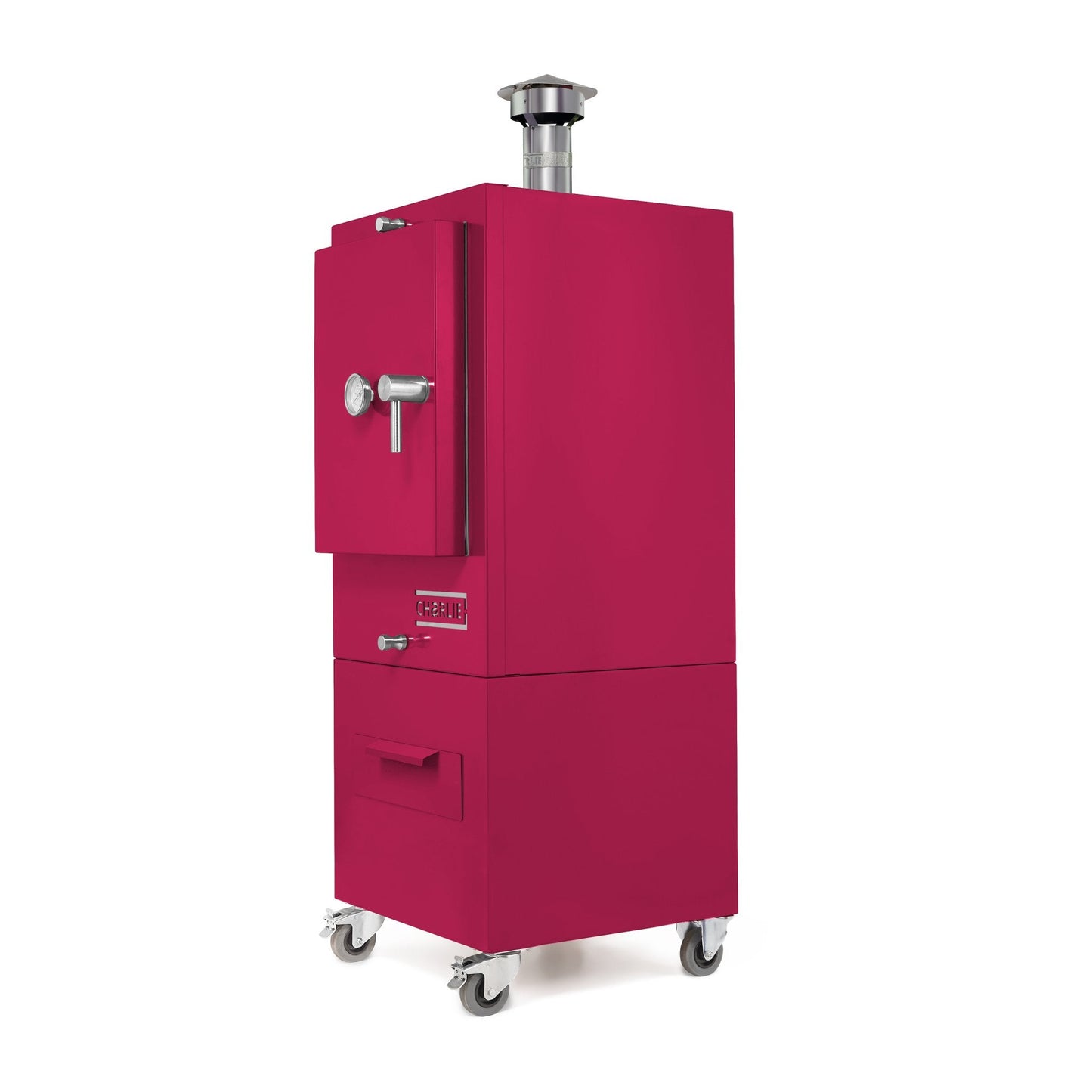 Charlie Charcoal Oven in Rhubarb, classic product shot