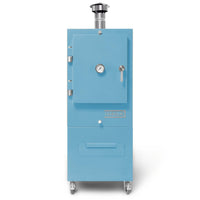 Charlie Charcoal Oven in Blue Marlin, front view